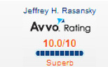 Car Accident Lawyer Jeff Rasansky Has The Highest AVVO Rating.